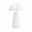 L�mpara de mesa a pilas ONZO con conexi�n USB, con regulador t�ctil IP44, brillante, blanco regulable