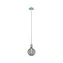 Luminaria colgante NEORDIC TILLA de 1 llama E27 IP20, verde claro regulable