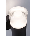 Paulmann Luminaria de pared KAME SINGLE de 1 llama, cil�ndrico, conmutable IP44, mate, negra se�al 