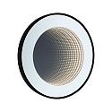 Paulmann Espejo con iluminaci�n MIRO 3D LED INFINITY redondo, Tunable White IP44, negro mate regulable