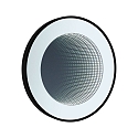 Paulmann Espejo con iluminaci�n MIRO 3D LED INFINITY redondo, Tunable White IP44, negro mate regulable