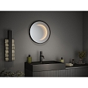 Paulmann Espejo con iluminaci�n MIRO 3D LED INFINITY redondo, Tunable White IP44, negro mate regulable