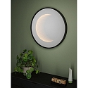 Paulmann Espejo con iluminaci�n MIRO 3D LED INFINITY redondo, Tunable White IP44, negro mate regulable