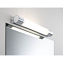 Luminaria de espejo ORGON LED corto, con enchufe IP44, cromo, blanco