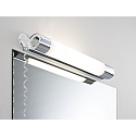 Luminaria de espejo ORGON LED corto, con enchufe IP44, cromo, blanco