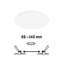 Paulmann Luminaria empotrable VARIFIT VENULA EDGE IP44, blanco regulable 12W 1100 | 1600lm 4000K CRI >80