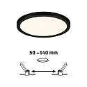 LED Recessed Panel AERO VariFit, round, IP44, � 17.5cm, 15W 3000K, chrome matt