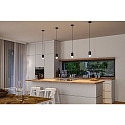 Paulmann Luminaria colgante KAME 3STEP-DM cil�ndrico, regulable, ajustable IP44, mate, negra se�al regulable