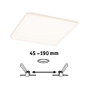 Paulmann LED panel VELUNA VARIFIT LED round, adjustable, 19W 1400lm 3000K CRI >80