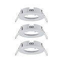 Paulmann Luminaria empotrable CHOOSE r�gido, juego de 3 IP44, blanco mate regulable