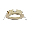 Paulmann Set of 3 Recessed luminaire CHOOSE, fixed, IP44, 230V, max. 3x 10W �5.1cm, brass brushed