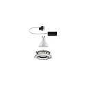 Paulmann Luz downlight NOVA GU10 redondo, giratorio, juego de 1 GU10 IP65, hierro cepillado regulable