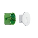 Luminaria de pared empotrable WALL est�ndar, redondo, blanco