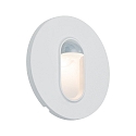 Luminaria de pared empotrable WALL redondo, con detector de movimiento, blanco