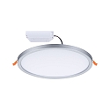 LED Recessed Panel AERO VariFit DIM, round, IP44, � 23cm, 18W 4000K, 3-step dimmable, chrome matt
