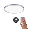 LED Recessed Panel AERO VariFit DIM, round, IP44, � 23cm, 18W 4000K, 3-step dimmable, chrome matt