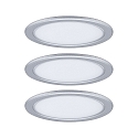 Paulmann Luminaria de subestructura PUKK juego de 3, cromado mate  3,5W 210 | 300lm 2700K