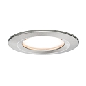 Paulmann recessed luminaire NOVA COIN LED round, rigid, set of 3 IP44, brushed iron  19,5W 460lm 2700K 100� 100� CRI >80