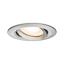 Luz downlight NOVA PLUS GU5.3/GU10 redondo, giratorio GU5.3 / GU10 IP65, hierro cepillado regulable