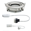 Paulmann Luz downlight NOVA PLUS GU5.3/GU10 redondo, giratorio GU5.3 / GU10 IP65, hierro cepillado regulable