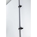 Paulmann strap holder ULine - STRAP HOLDER / STRAIGHT FIXTURE isolated, mechanical, set of 2, straight, black matt