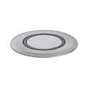 floor recessed luminaire LED GOLD LIGHT RING � 5CM rigid, passable, switchable, insect friendly IP67, brushed aluminium 