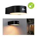 L�mpara solar de pared EILEEN PIR redondo, con interruptor, con detector de movimiento IP44, negro 