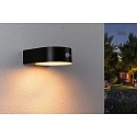 L�mpara solar de pared EILEEN PIR redondo, con interruptor, con detector de movimiento IP44, negro 