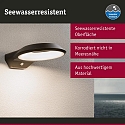 Luminaria de pared para exteriores ANELA PIR con sensor, insect-friendly, resistente al aire marino IP44, antracita 