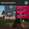 Luminaria de pared para exteriores BONNIE PIR con sensor, insect-friendly, resistente al aire marino IP44, antracita 