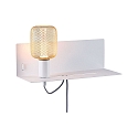 Paulmann Luminaria de pared DEVARA E27 IP20, blanco regulable