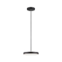 Luminaria colgante HILDOR IP20, negro regulable