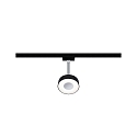 Paulmann Foco URAIL CIRCLE giratorio, inclinable, cromo, negro mate