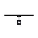 Paulmann Foco URAIL CUBE LED, cromo, negro mate
