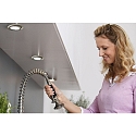 Furniture recessed luminaire swiveling, 12V, G4, 69mm, brushed iron