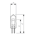 Philips L�mpara con base de clavija 5761 G4 3200K CRI 90-100
