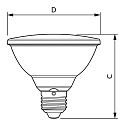 Philips L�mpara reflectora LED MASTER VALUE LEDSPOT PAR30S PAR30S E27 9,5W 740lm 2700K 25� CRI 90 regulable
