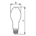 Philips Lámpara LED MASTER LED HPL conmutable E40 33,5W 6000lm 4000K 300° CRI 80 