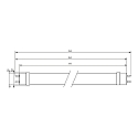 Philips Tubo LED T8 MASTER LEDtube Value 1200mm HO G13 14W 2000lm 3000K 190� CRI 80 