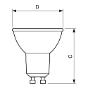 Philips L�mpara reflectora LED MASTER LEDspot Value GU10 6,2W 575lm 3000K 36� CRI 90 regulable