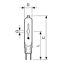 Philips L�mpara hal�gena de vapor met�lico MASTER COLOUR CDM-TC ELITE PLUS T14 G8.5 3000K CRI 80-89 