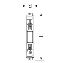 RADIUM L�mpara de vapor met�lico de hal�geno HRI-TS HRI-BT 400W/D/PRO/230/E40 conmutable claro Fc2 462W 35000lm 5500K CRI 91 