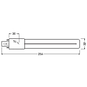 RADIUM L�mpara LED compacta ESSENCE S11 RETROFIT RALUX S conmutable mate G23 6,5W 720lm 4000K 120� CRI >80  mate