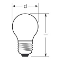 RADIUM Filamento luminoso en forma de gota STAR DROP D60 DIM 9440/F P45 mate E27 5,9W 806lm 4000K 300� CRI >90 regulable