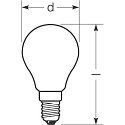 RADIUM Filamento luminoso en forma de gota STAR DROP DIM D60/F P45 mate E14 5,9W 806lm 4000K 300� CRI >90 regulable