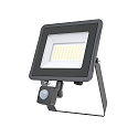 Luz de inundaci�n STAR 5000/830 BK SENSOR con sensor, inclinable, conmutable IP65, negro 