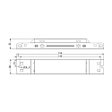 RADIUM Controlador de LED LED DC ON-OFF 200-350MA 20W corriente constante, ajustable, blanco