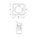 Rutec Controlador DMX DMX TOUCHPANEL / 4 ZONE SINGLE COLOUR