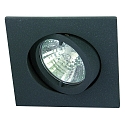 Luminaria empotrable QUADRO giratorio IP20, grafito