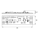 Rutec Projekt Atenuador de luz PROXI MONO / VARDAFLEX ALU-CV GESTURE CONTROL 1 canal, controlable con gestos